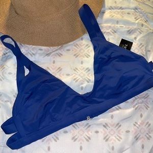 New Tavik Swim Top Coco Scoop Neck Top Pacific Blue Size X- Large